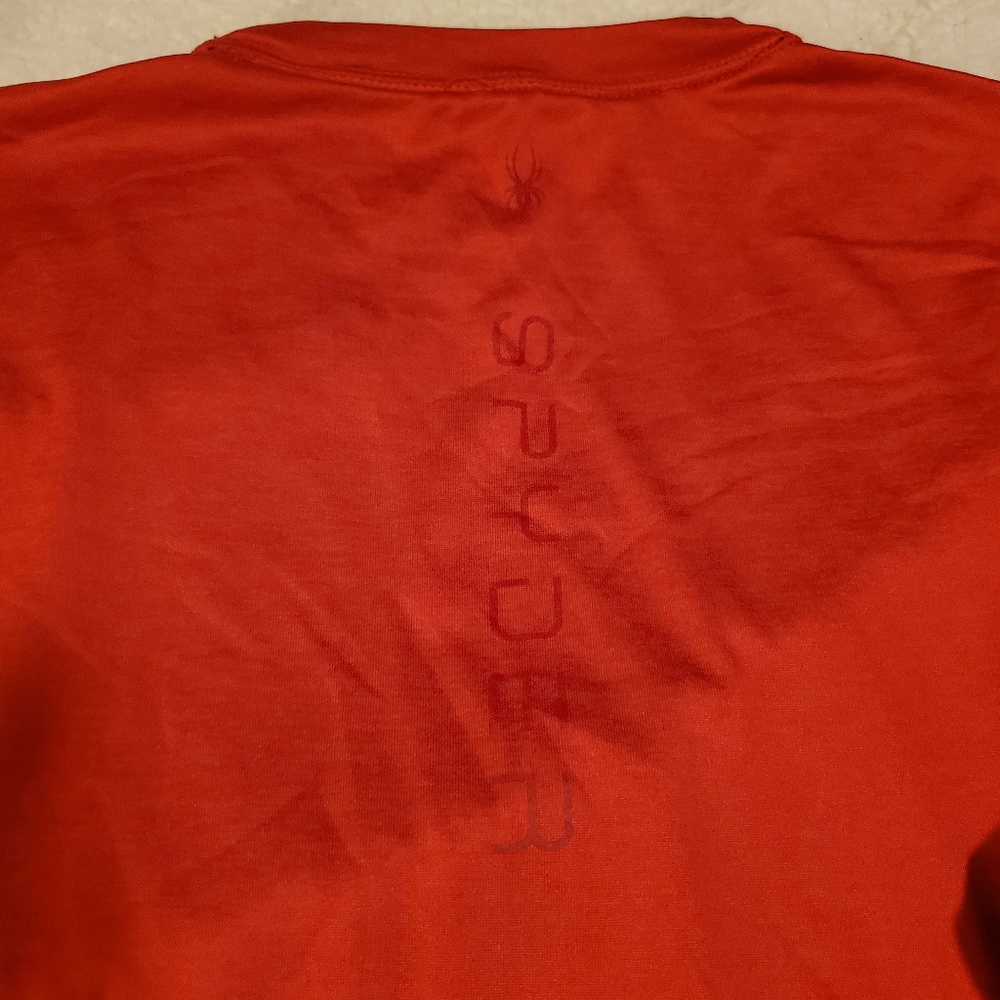 Mens Spyder Swim shirt.  Size M,    red and white - Picture 5 of 5